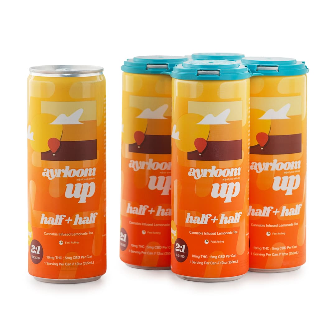 Half & Half Lemonade Tea • 2:1 THC:CBD • 4 Pack - ayrloom | Treehouse Cannabis