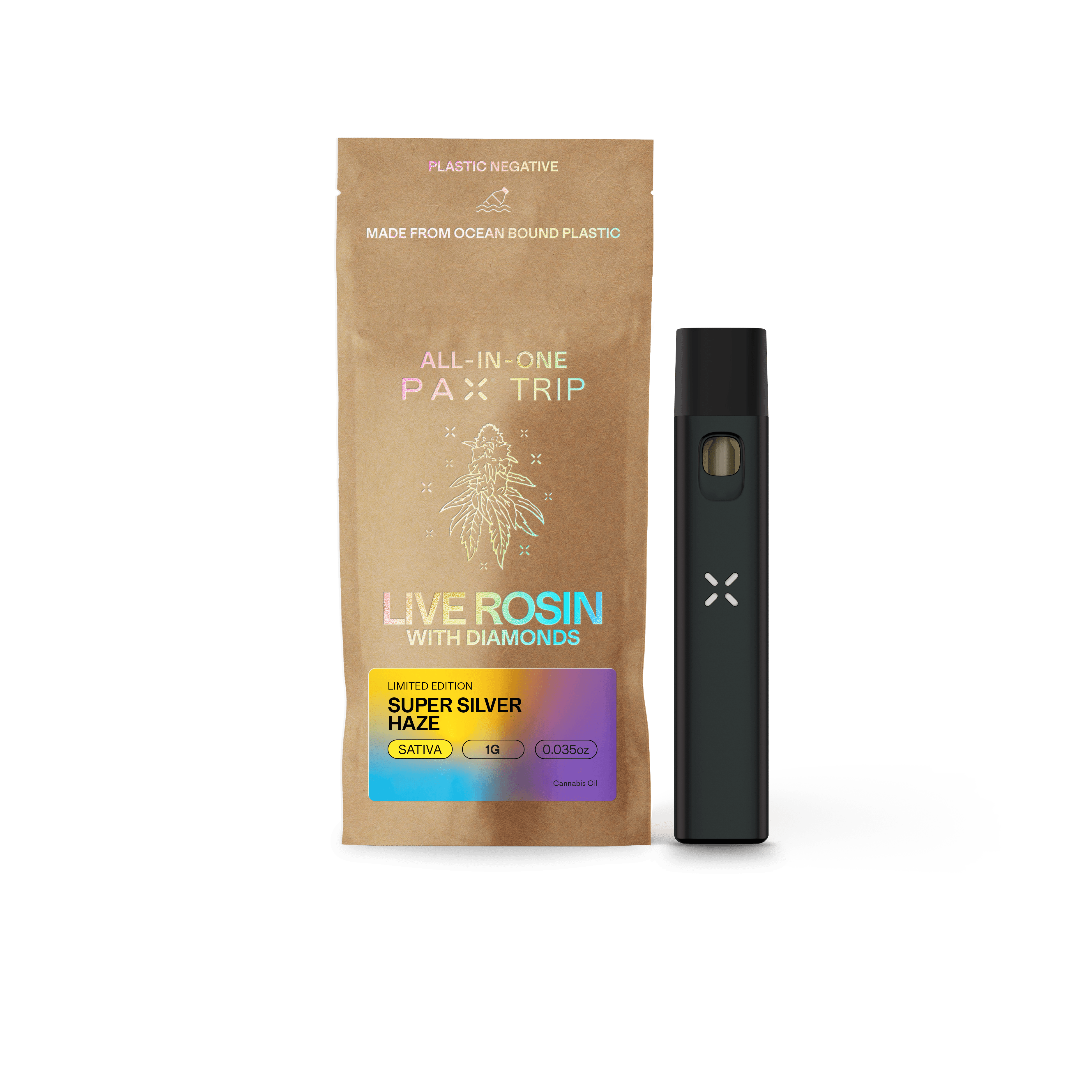 product image for Super Silver Haze Live Rosin w/ Diamonds Disposable 1g