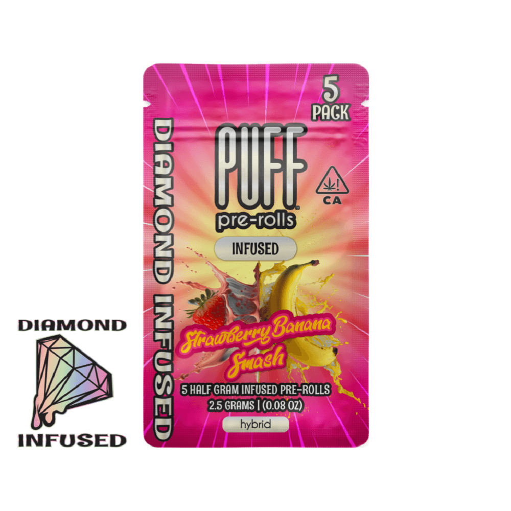 Strawberry Banana Smash Infused 5 pack 2.5g - PUFF