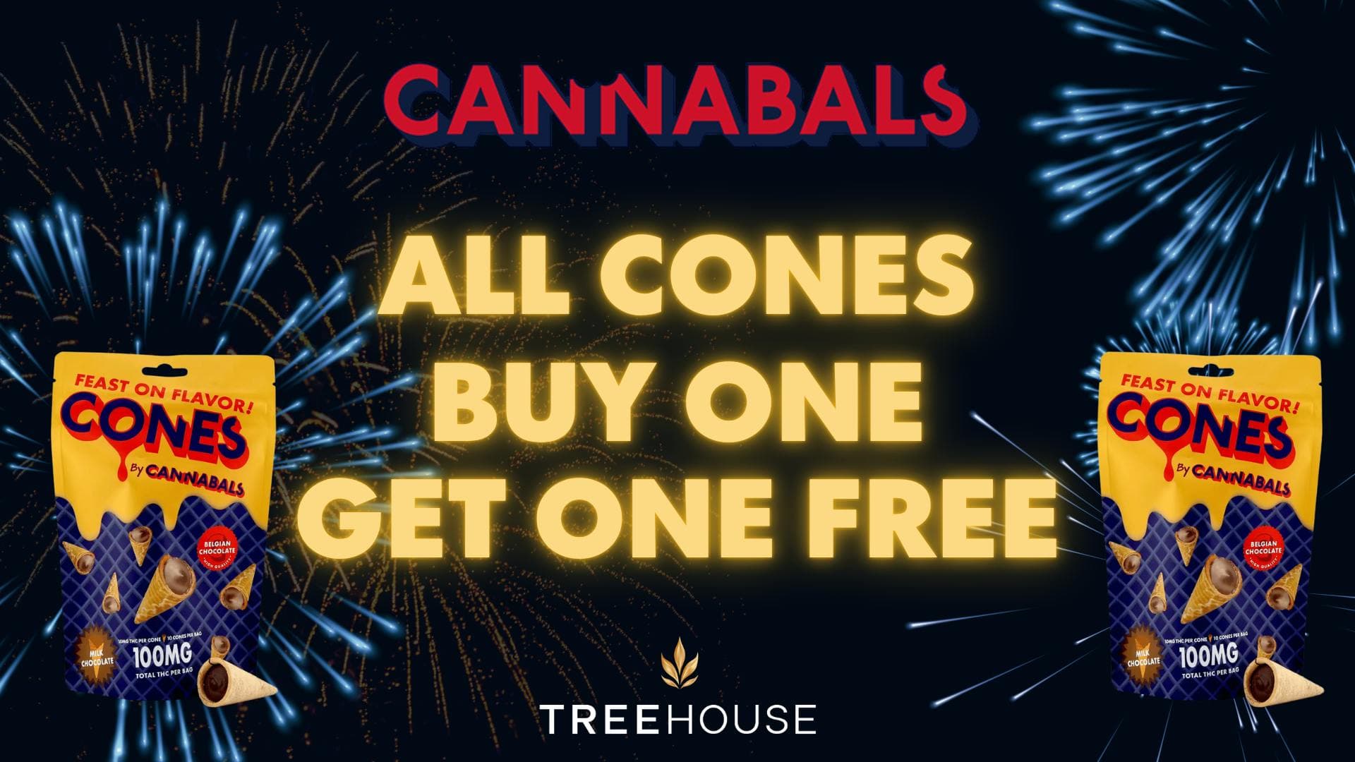 BUY ONE PACK OF CONES GET ONE FREE!