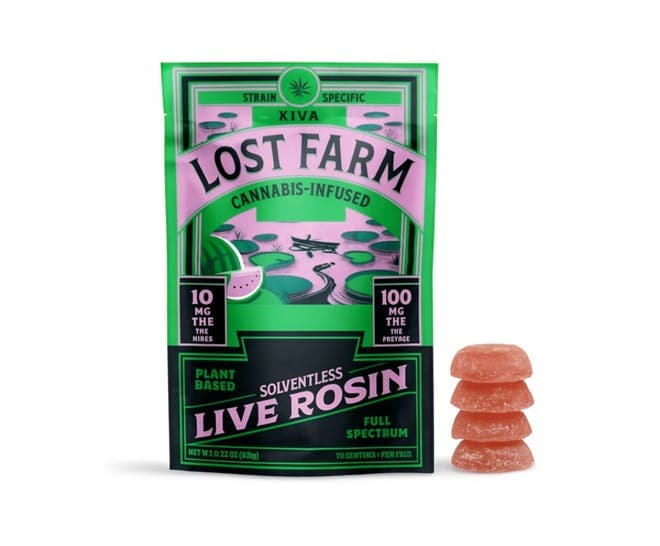 Watermelon x Fatso Live Rosin • Lost Farm • Gummies • 100mg - Lost Farm | Treehouse Cannabis