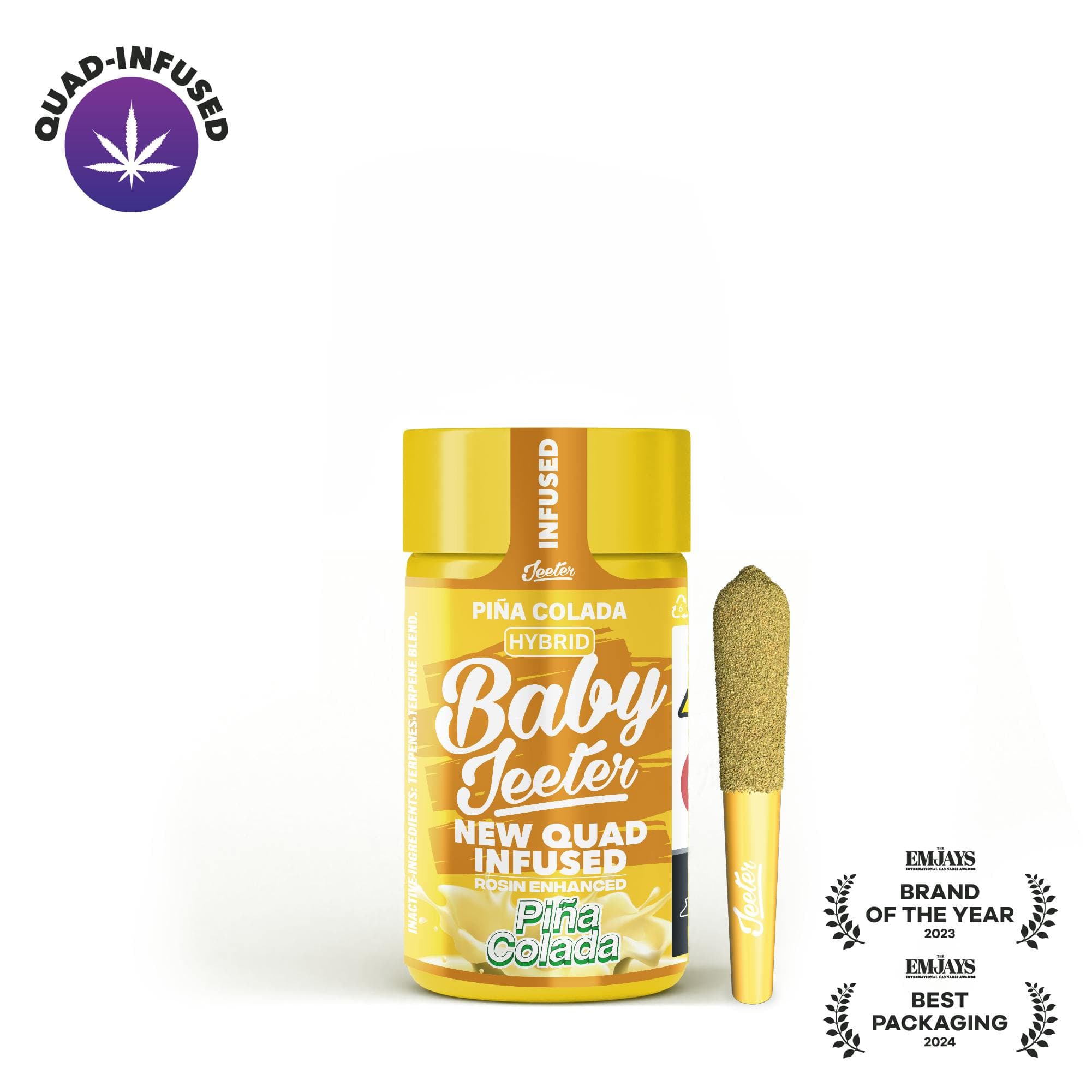 Piña Colada Quad-Infused Baby Jeeter 5-pack 2.5g - Jeeter