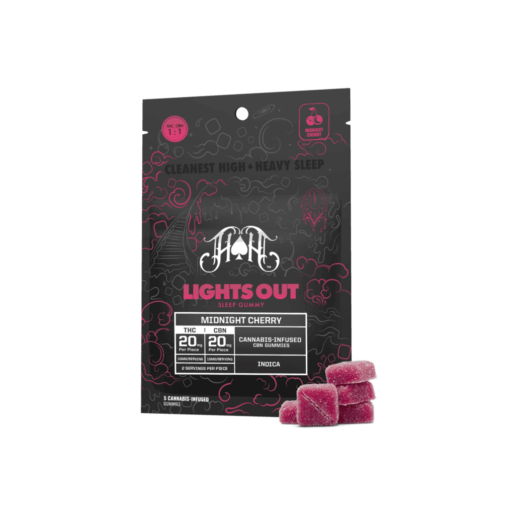 Lights Out CBN Sleep • Heavy Hitters • Gummies • 5 Pack • 100mg -  | Treehouse Cannabis