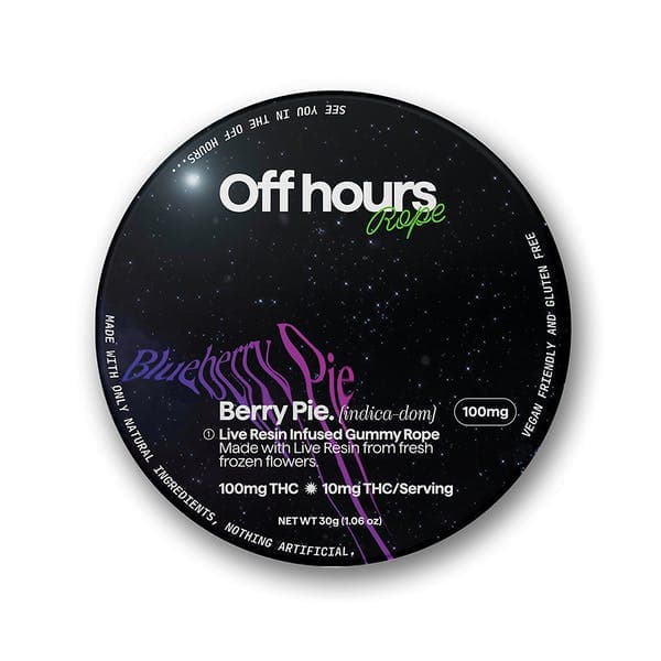 product image for "Berry Pie" Blueberry Pie Live Resin Gummie Rope 100mg