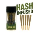 Sour OG | Hash Infused Pre-Rolls • 5 Pack | 2.5g