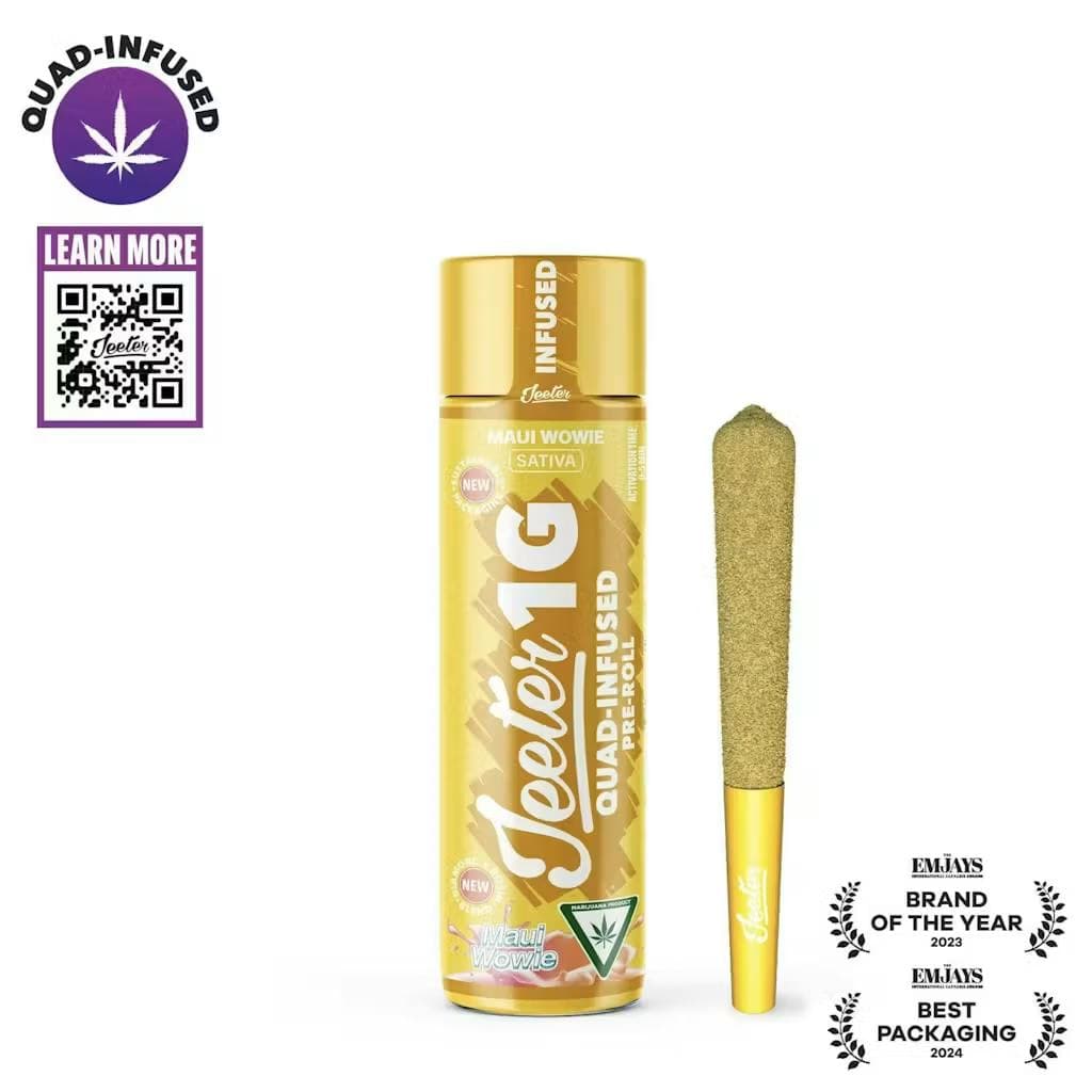 Maui Wowie Quad-Infused Jeeter Joint 1g - Jeeter