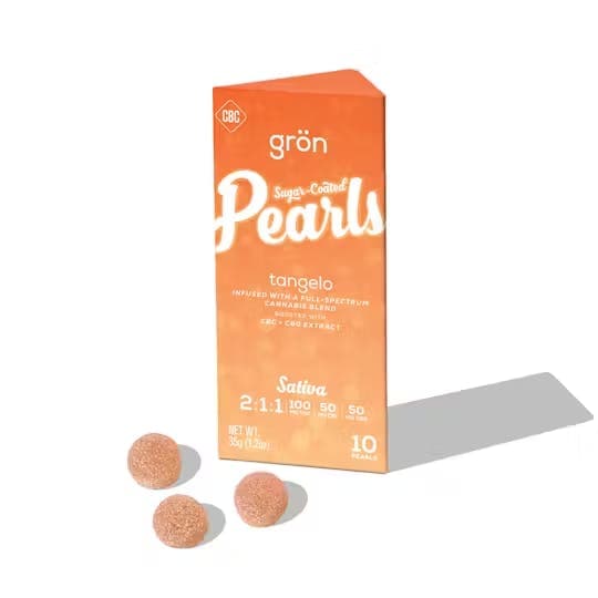 Tangelo Pearls 2:1:1 THC:CBC:CBG • 10 Pack • Gummies • THC: 100mg, CBD: 50mg - Gron | Treehouse Cannabis