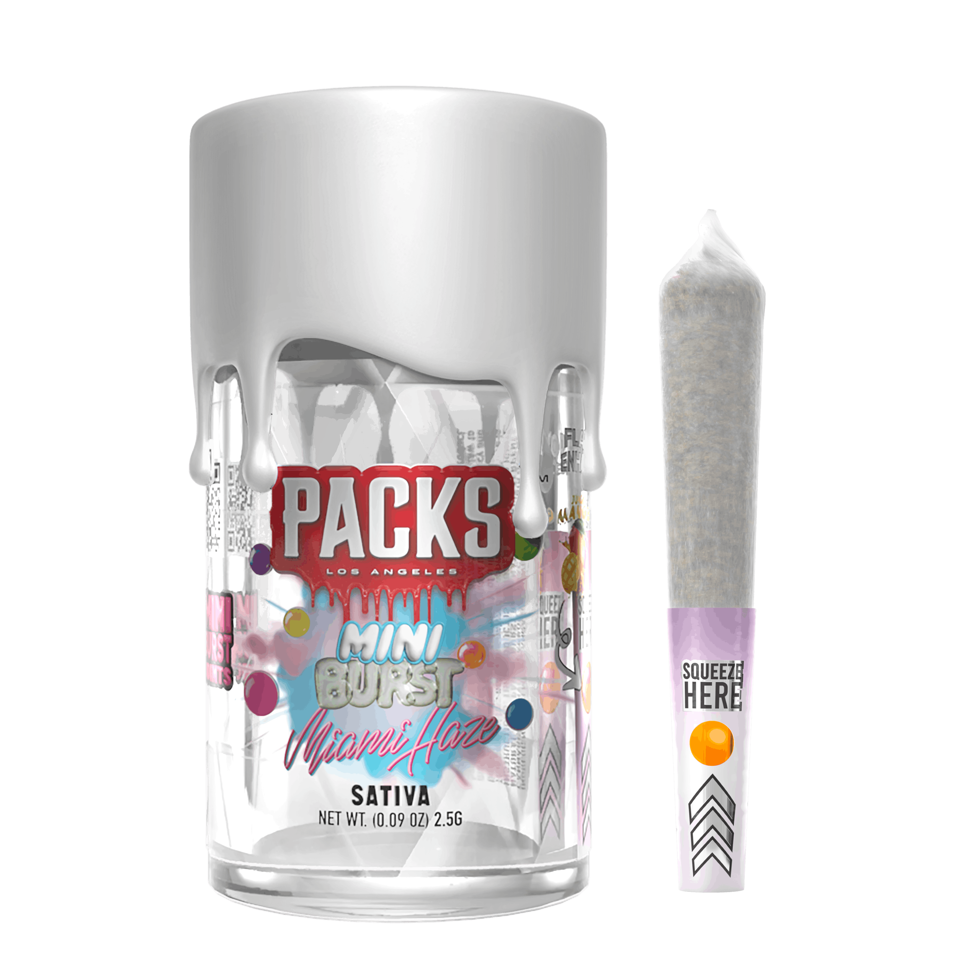 MIAMI HAZE 5 Pack Infused Mini Joints 2.5G - PACKS LA