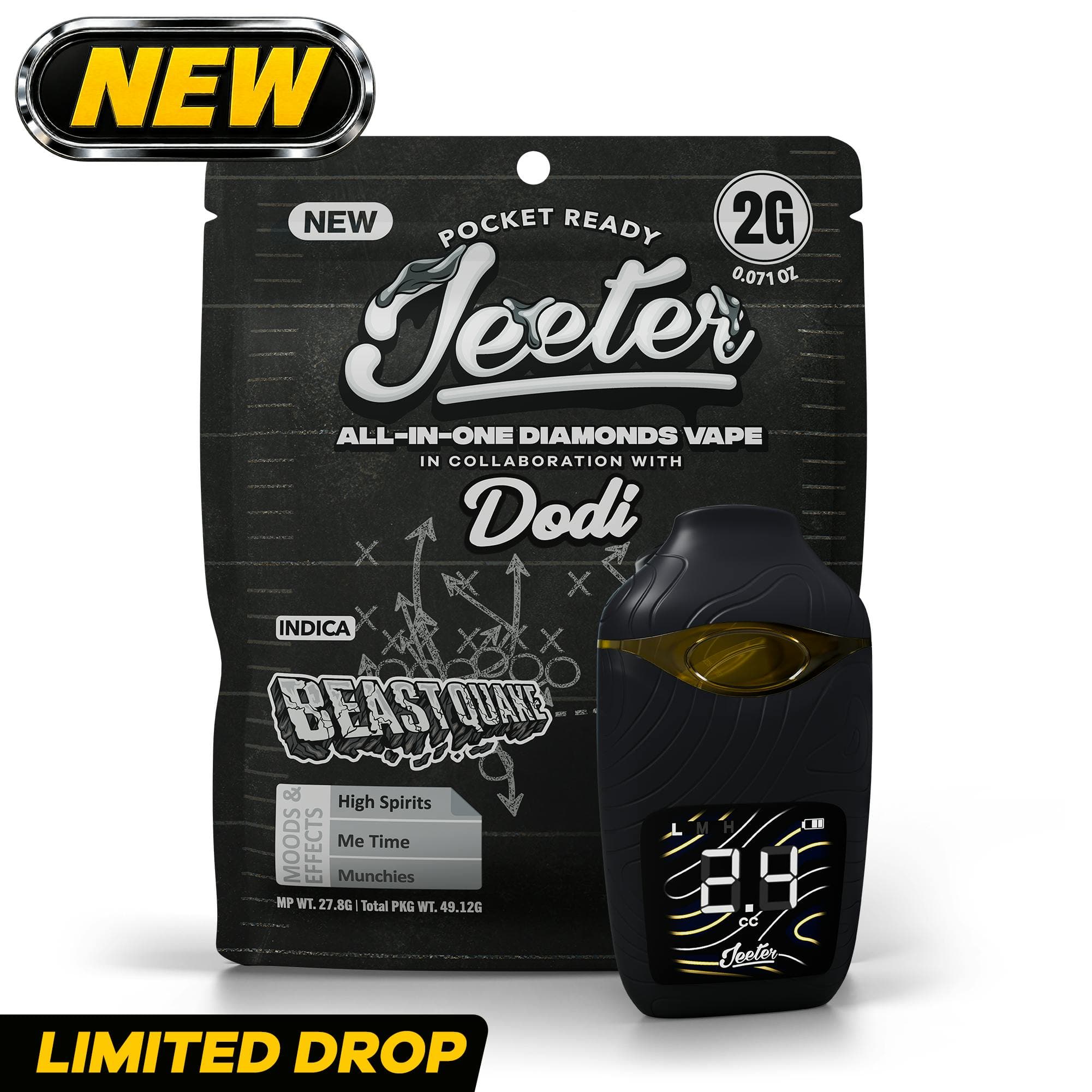 product image Beast Quake | Jeeter x Dodi | XL Disposable Vape | 2g
