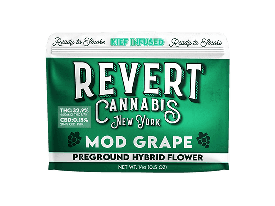 Mod Grape Kief Infused Preground Flower 14g Revert - Revert
