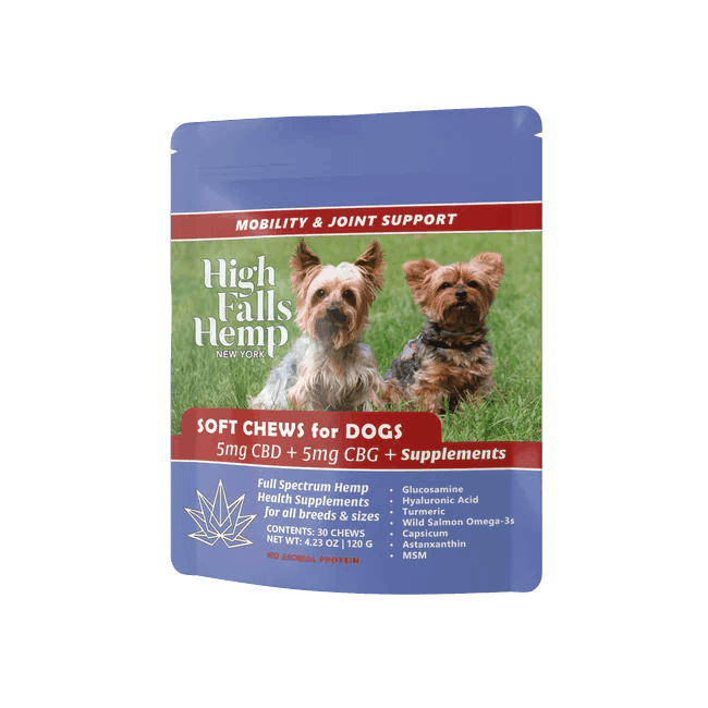 product image for CBD/CBG Soft Chews for Dogs 30 Pack 120g