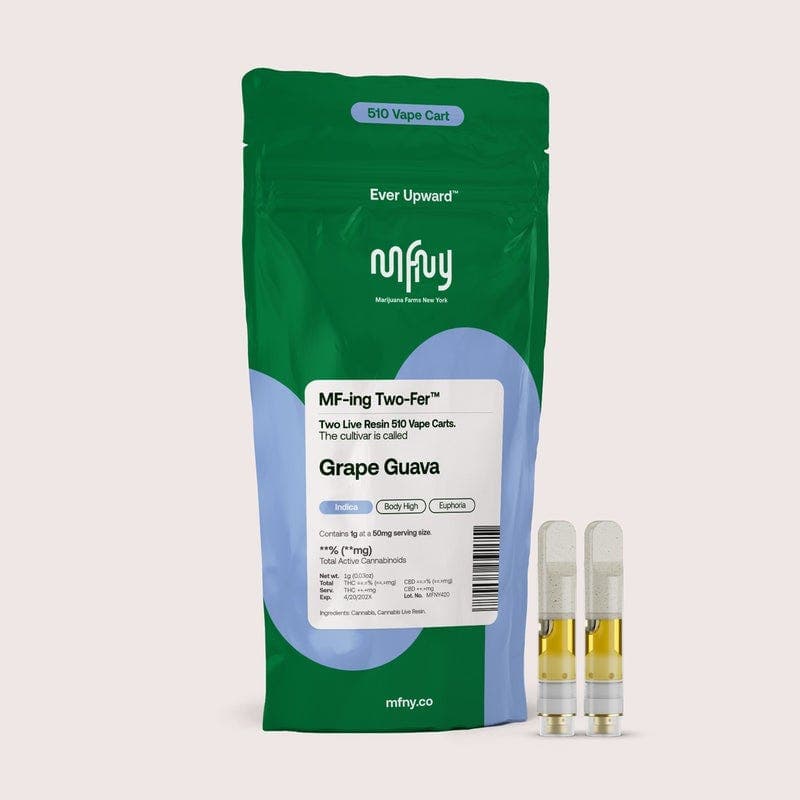 product image for Grape Guava Live Resin 510 Cart Two-Fer .5g 2pk