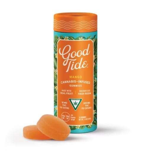 product image for Mango Hash Rosin Gummies 10 pack 100mg