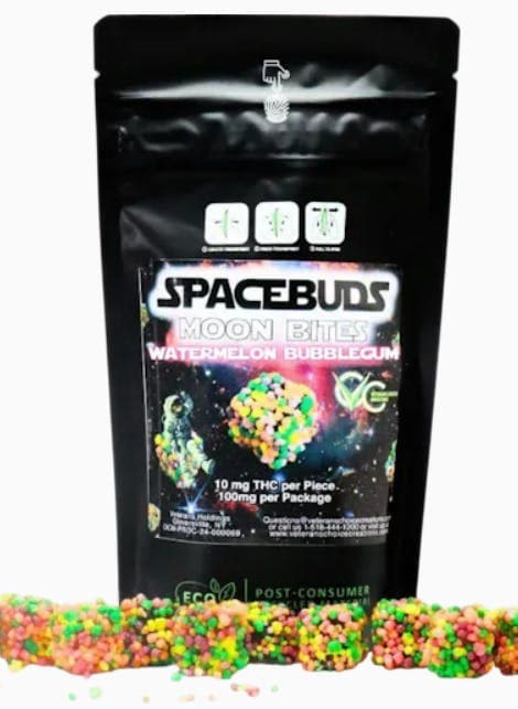 product image for Watermelon Bubblebum Moonbites 10 Pack 100mg