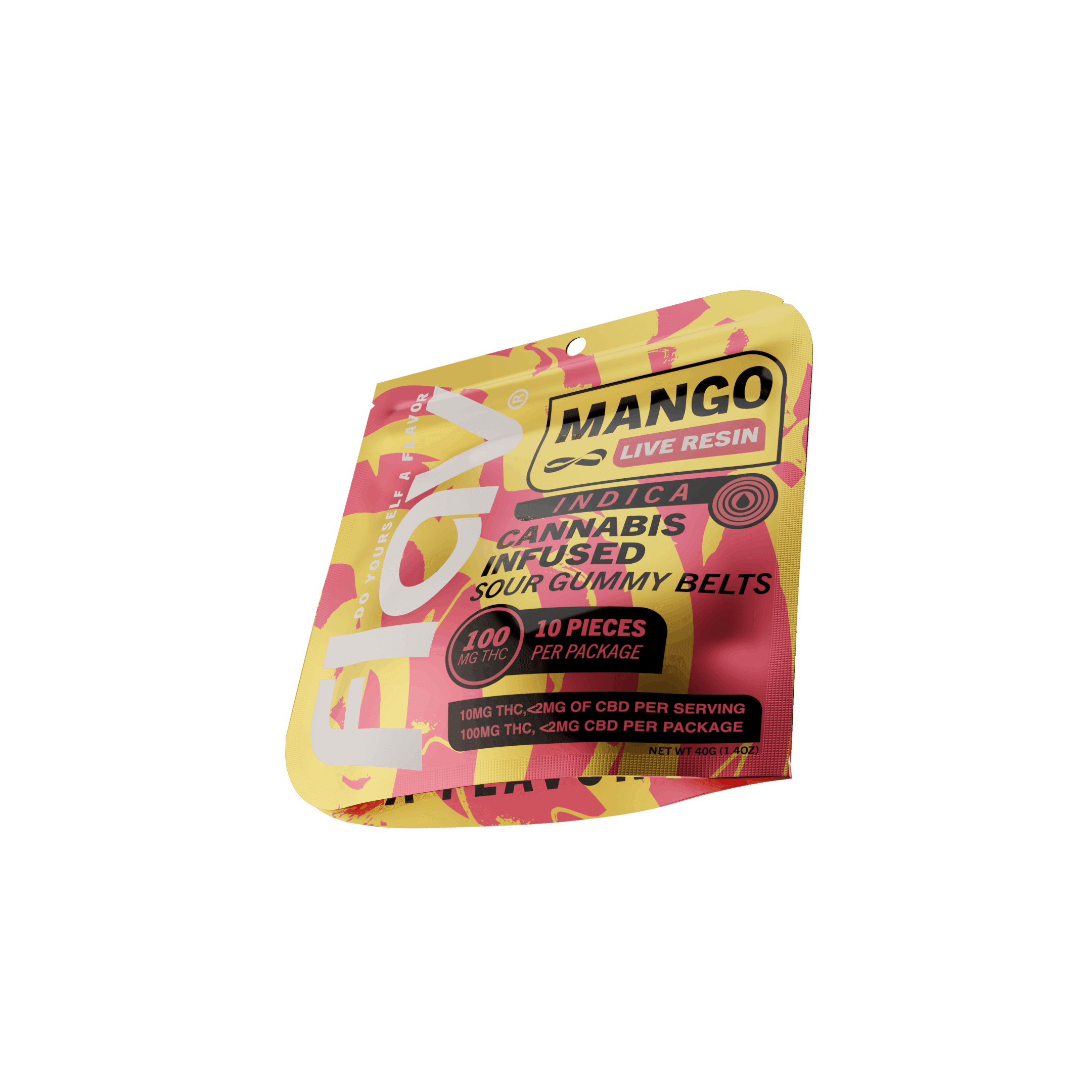 Mango Belts - Live Resin - 100mg - Indica - Flav