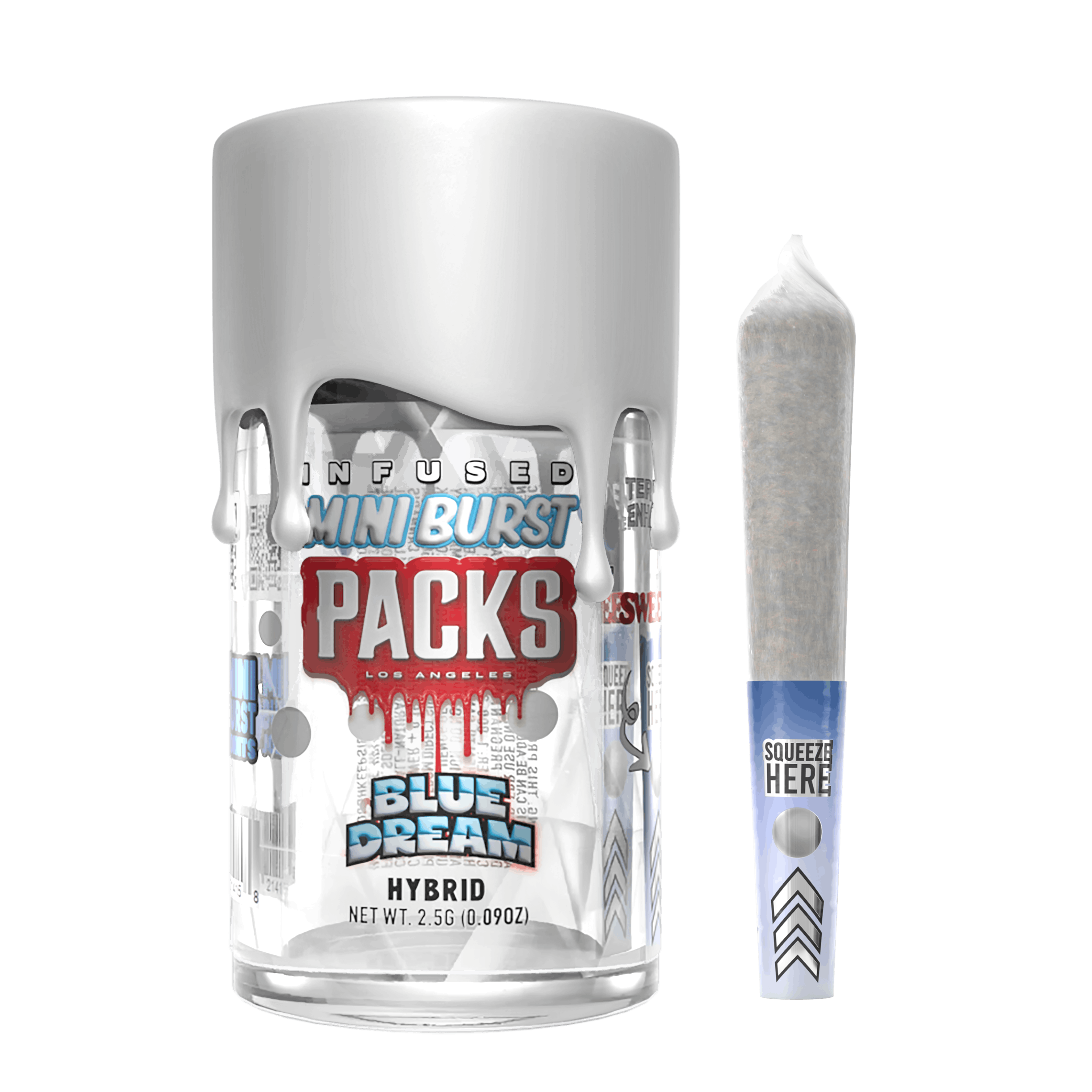 product image for Blue Dream Mini Burst 5 pack Pre-Rolls 2.5g