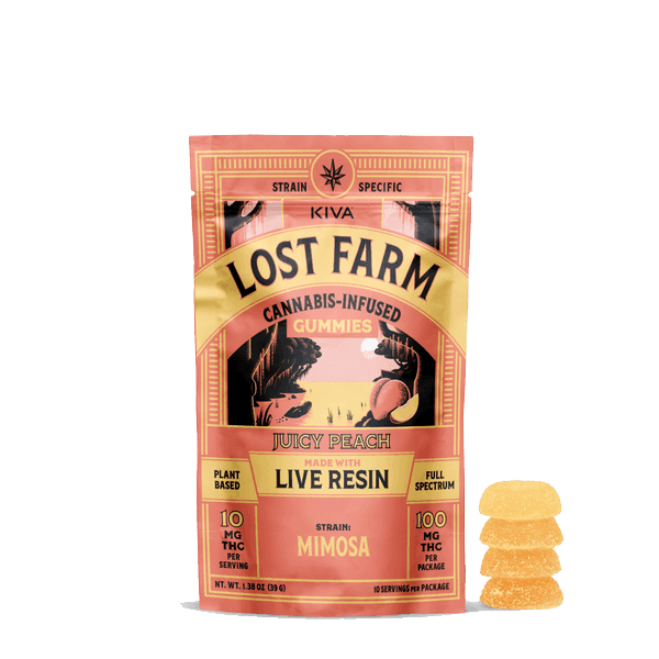 product image for Juicy Peach x Mimosa Live Resin Gummies 10 Pack THC: 100mg