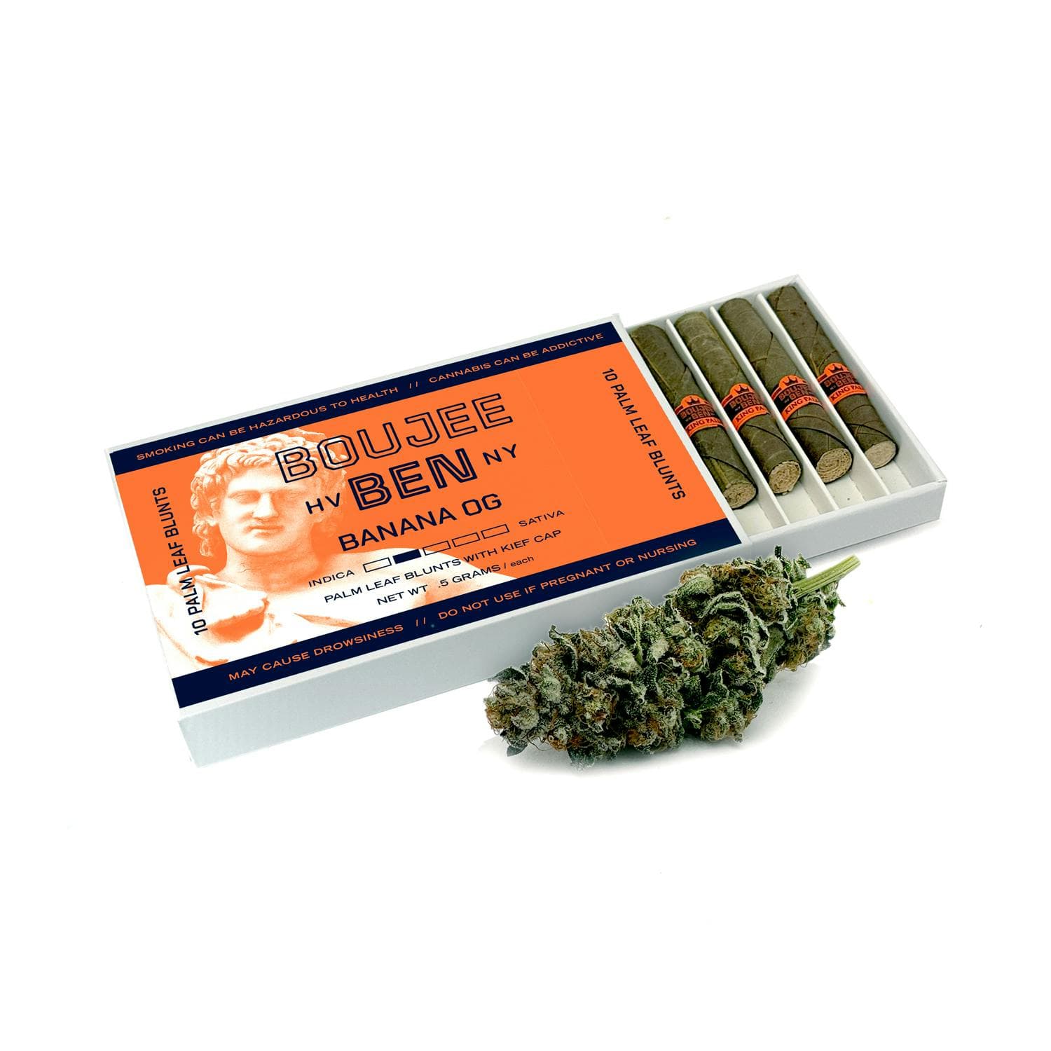 product image for Banana OG 10 pack Palm Leaf Kief Caps 5g