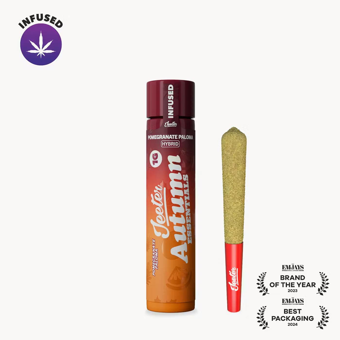 product image Pomegranate Paloma "Autumn Essentials " • Quad Infused Pre-Roll • 1g