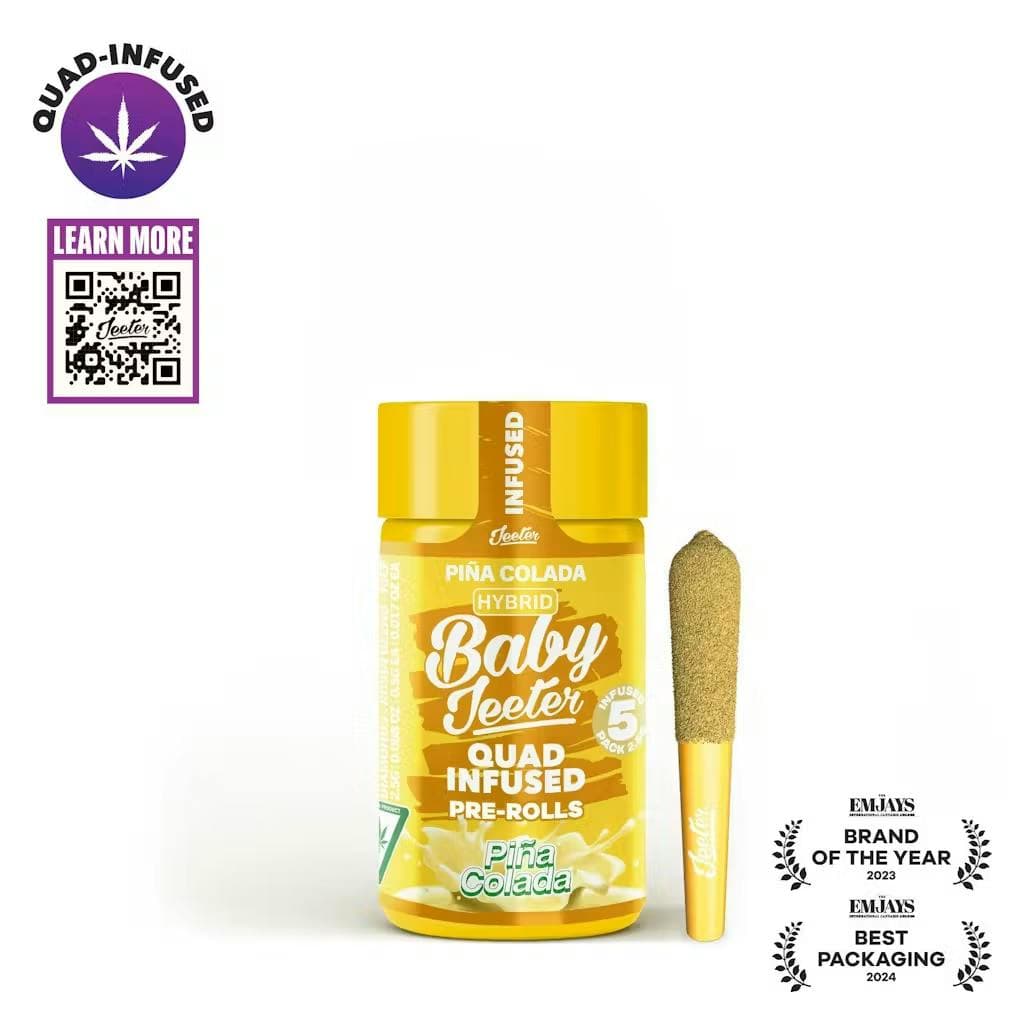 Piña Colada Quad-Infused Baby Jeeter 5-pack • 2.5g - Jeeter | Treehouse Cannabis
