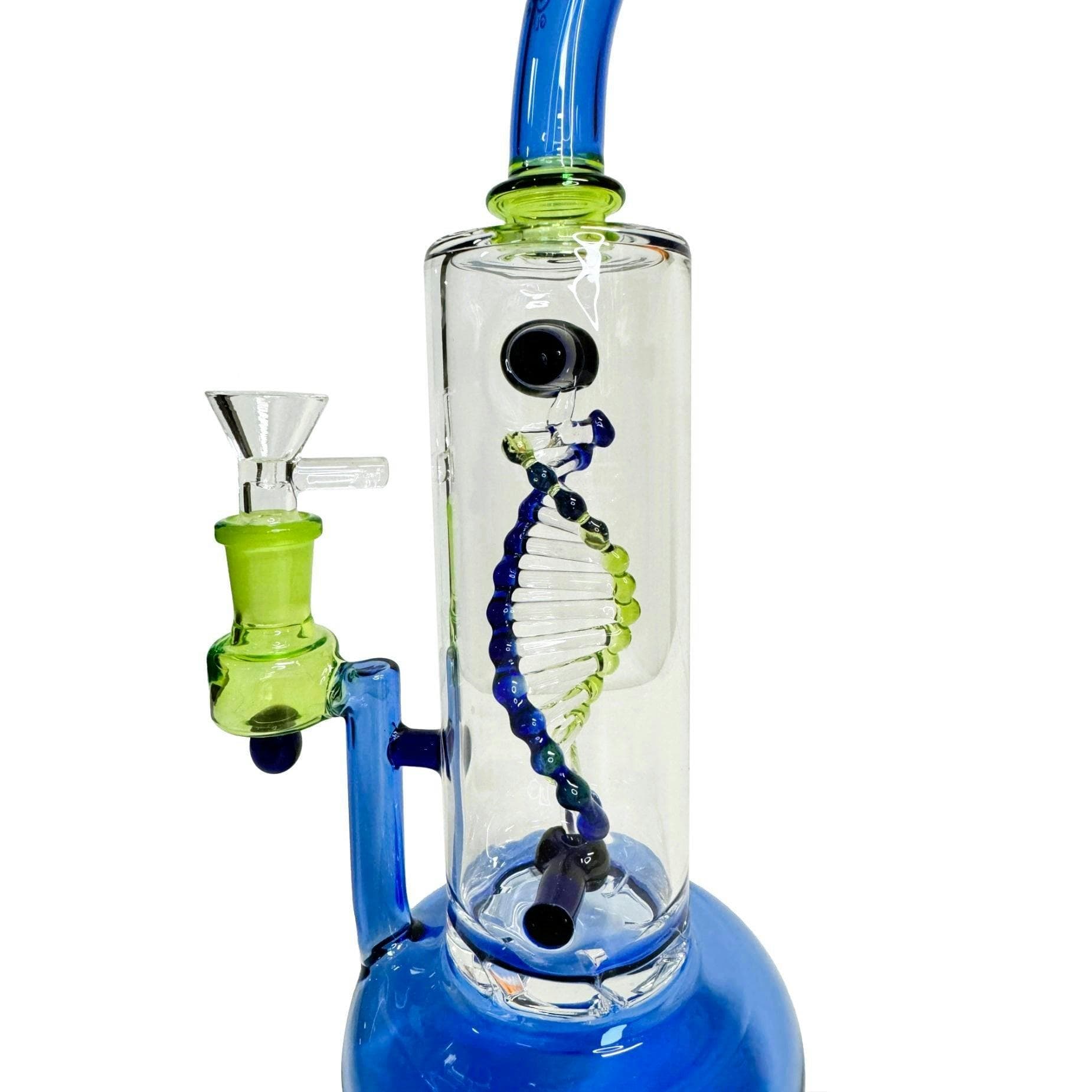 Daze Glass - 2nd Gen Spinning DNA & Turbine Perc Glass Water Pipe - 