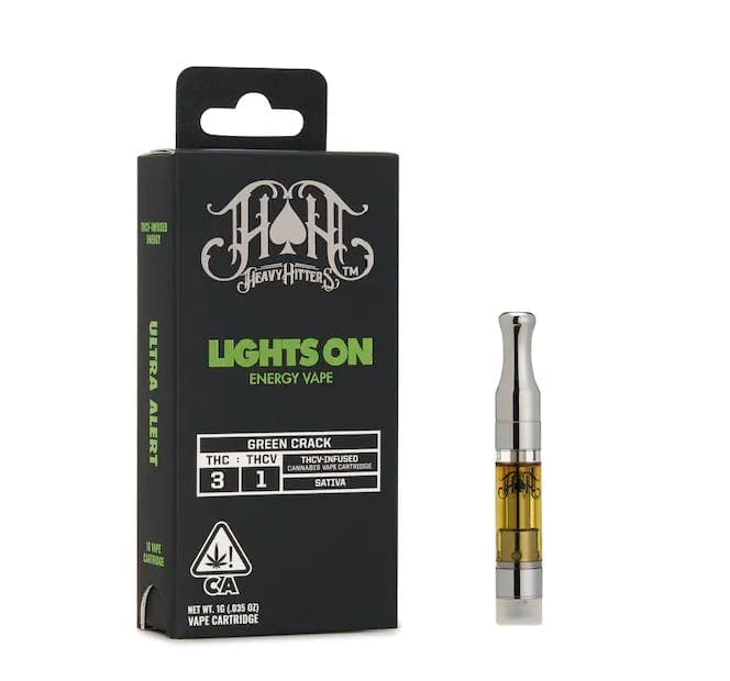 Green Crack Lights On Energy THCV • Cartridge • 1g - Heavy Hitters | Treehouse Cannabis