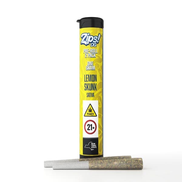 Lemon Skunk 2pk Pre-rolls 1g - Zips Og