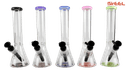 10" colorful gemonetric base beaker water pipe