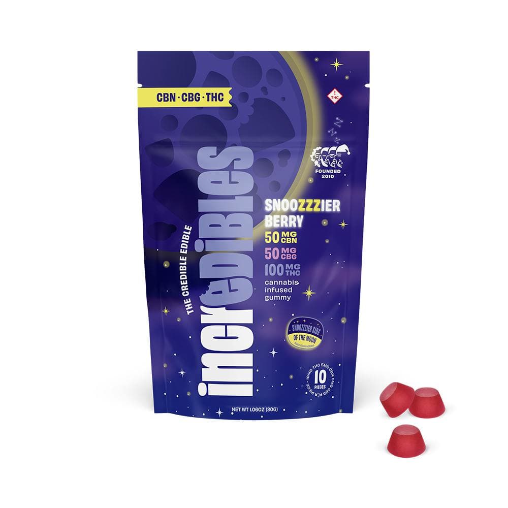 product image for Snoozzzierberry Gummies 2:1:1 THC/CBN/CBG 200mg