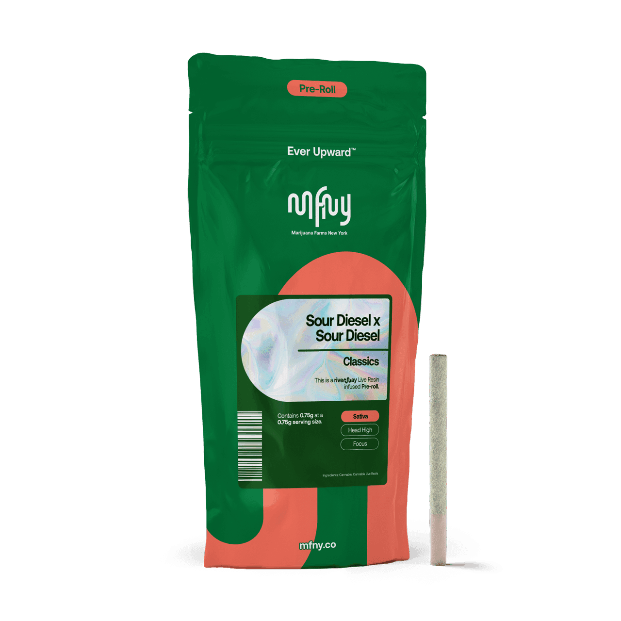 product image for Sour Diesel x Sour Diesel Resin Infused Pre-Roll .75g