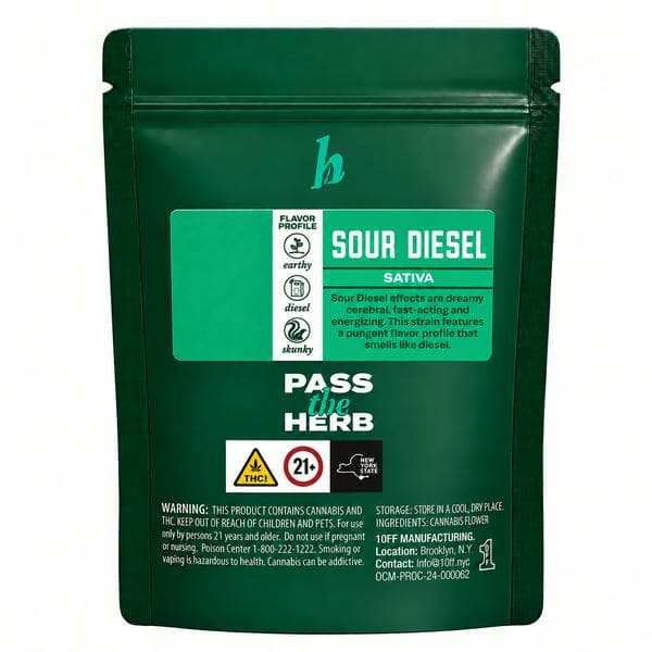 Sour Diesel • Pre-Ground "Ready to Roll" Flower • 7g - HERB | Treehouse Cannabis
