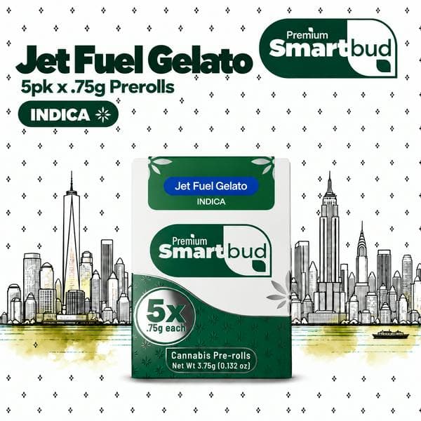 product image Jet Fuel Gelato | 5 Pack Pre-rolls | 3.75g