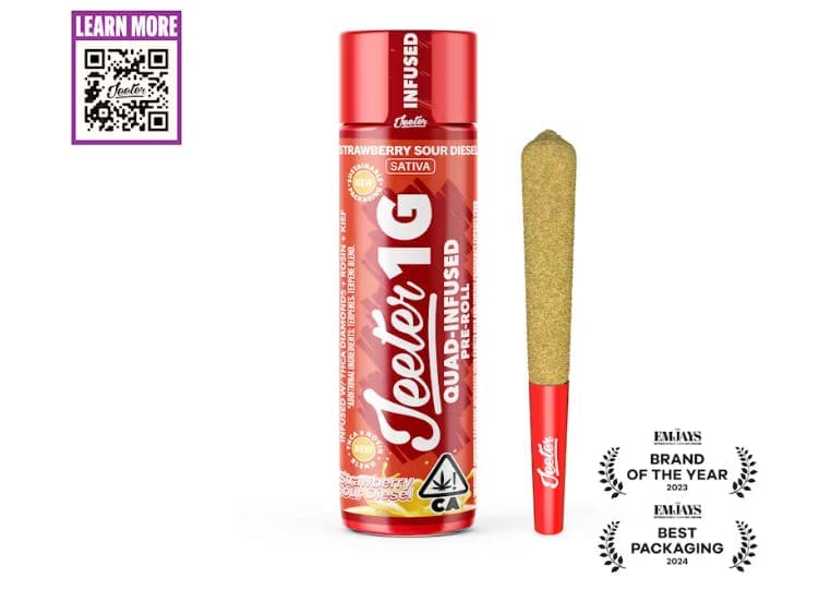 product image for Strawberry Sour Diesel Quad Infused Pre-Roll 1g