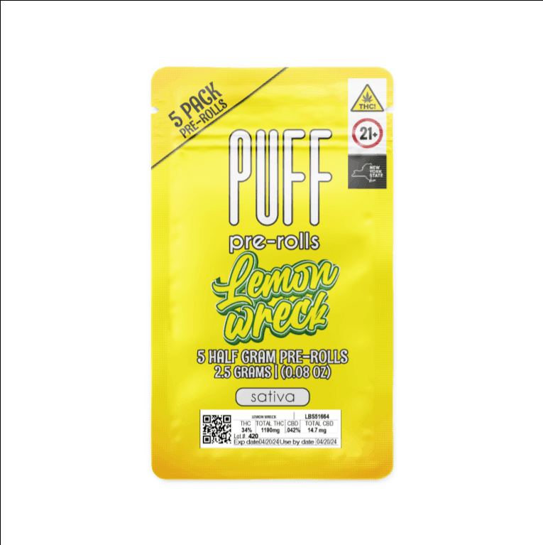 Lemon Wreck 5 pack Preroll - 