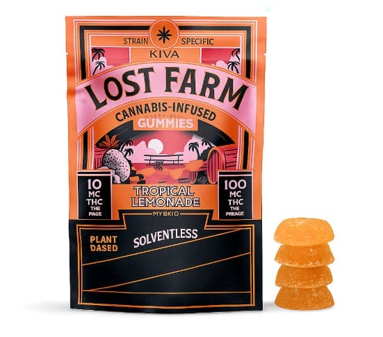 Tropical Lemonade x Ztrawberry Guava Live Rosin Lost Farm Gummies 100mg - Lost Farm