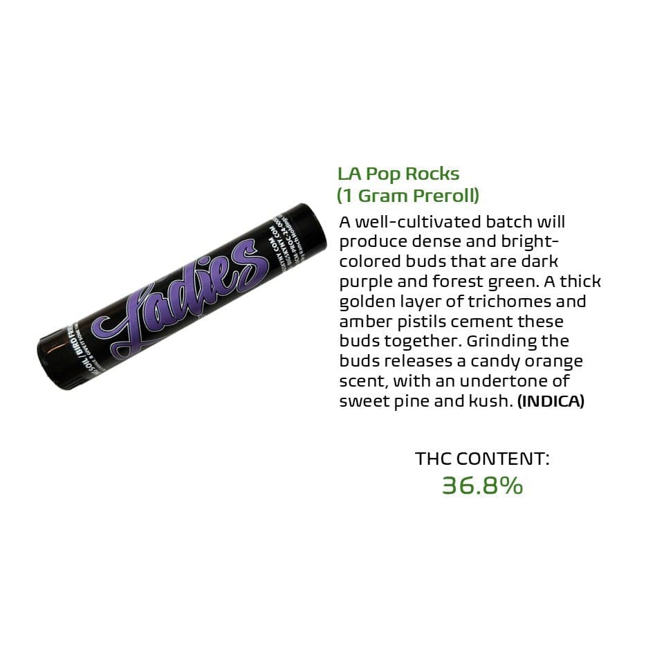 LA Pop Rocks • Pre-Roll • 1g - The Ladies | Treehouse Cannabis