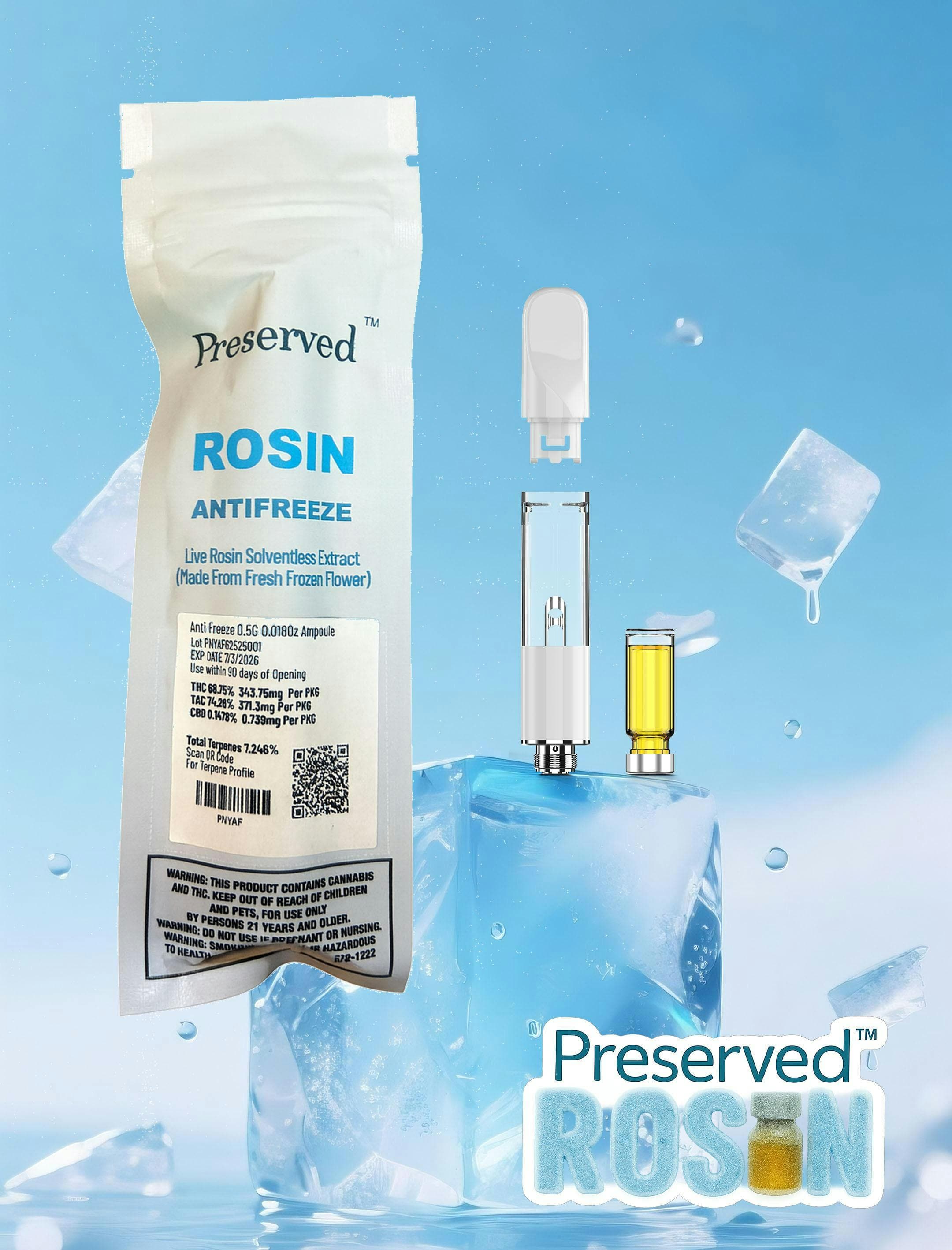product image for Antifreeze Rosin Vape Cartridge .5g