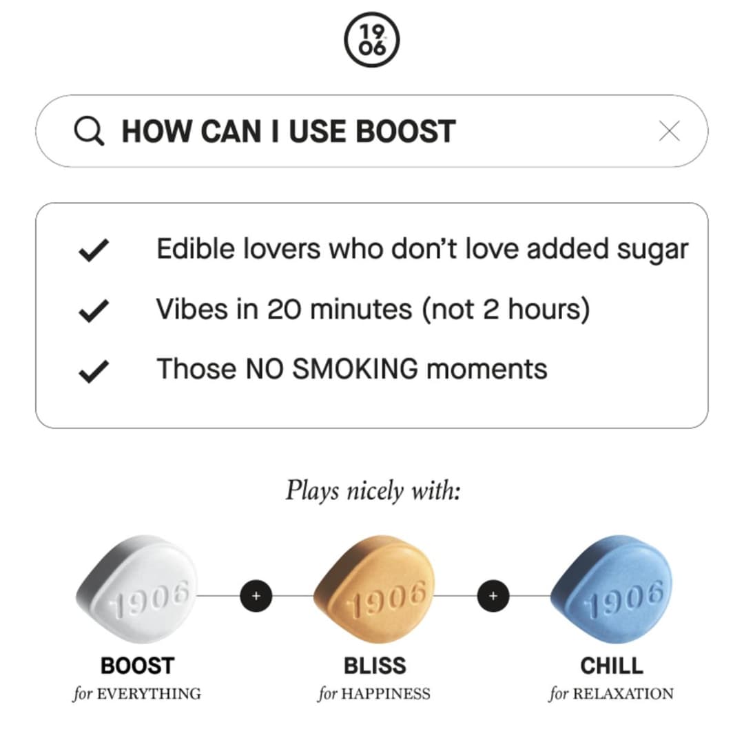 Boost Drops • 20 Pack Tablets • THC: 100mg - 1906 | Treehouse Cannabis