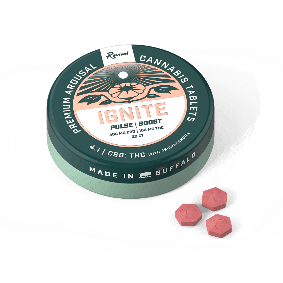 4:1 Ignite Tablets 400mg CBD • 100mg THC • 20 Pack - Revival | Treehouse Cannabis