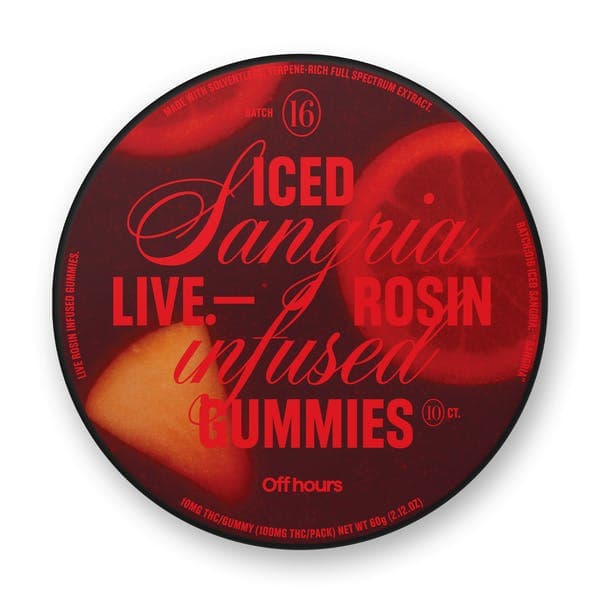 product image for Iced Sangria "Sangria " Live Rosin Gummies 100mg