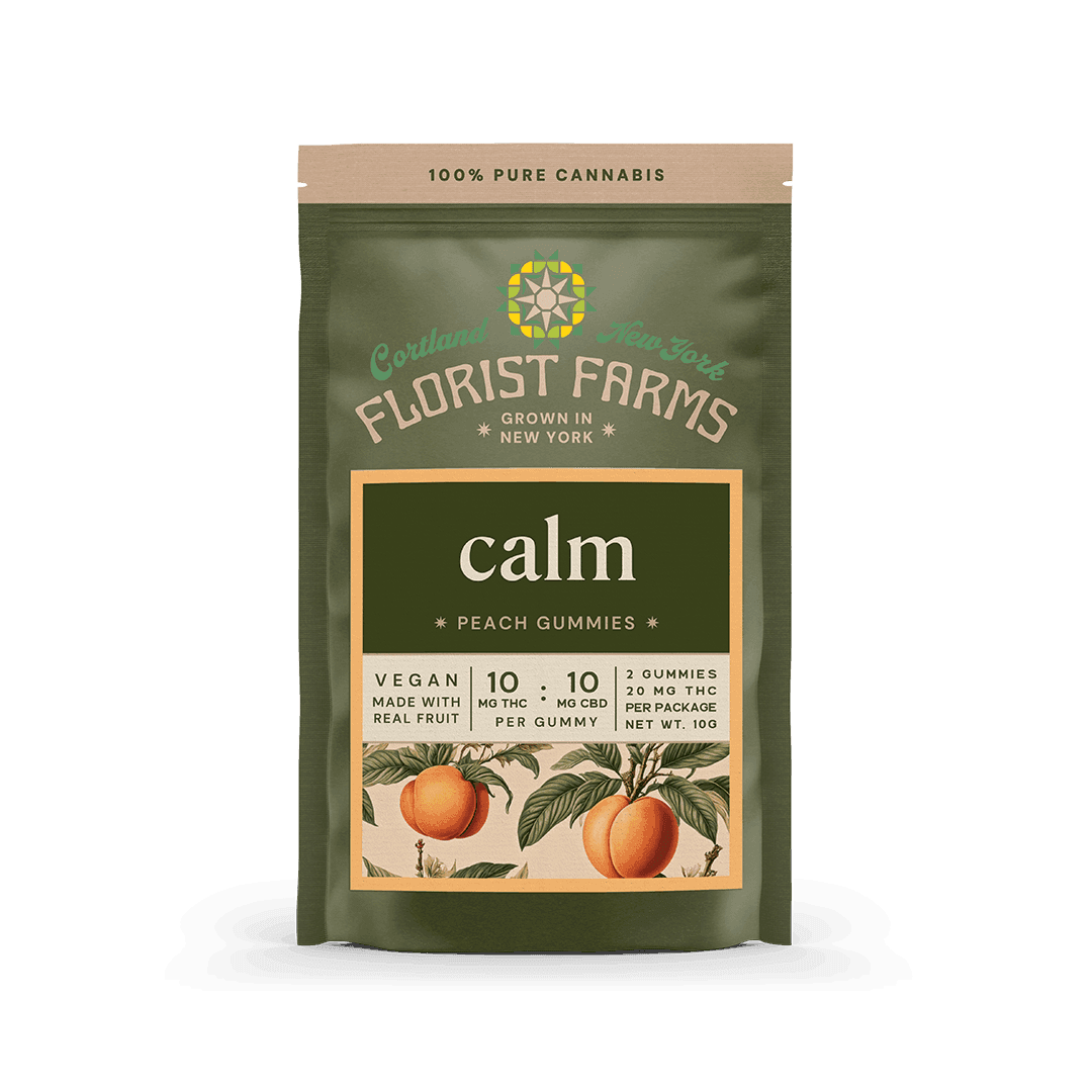 product image for Peach 1:1 THC/CBD 2 pack Gummies 20mg
