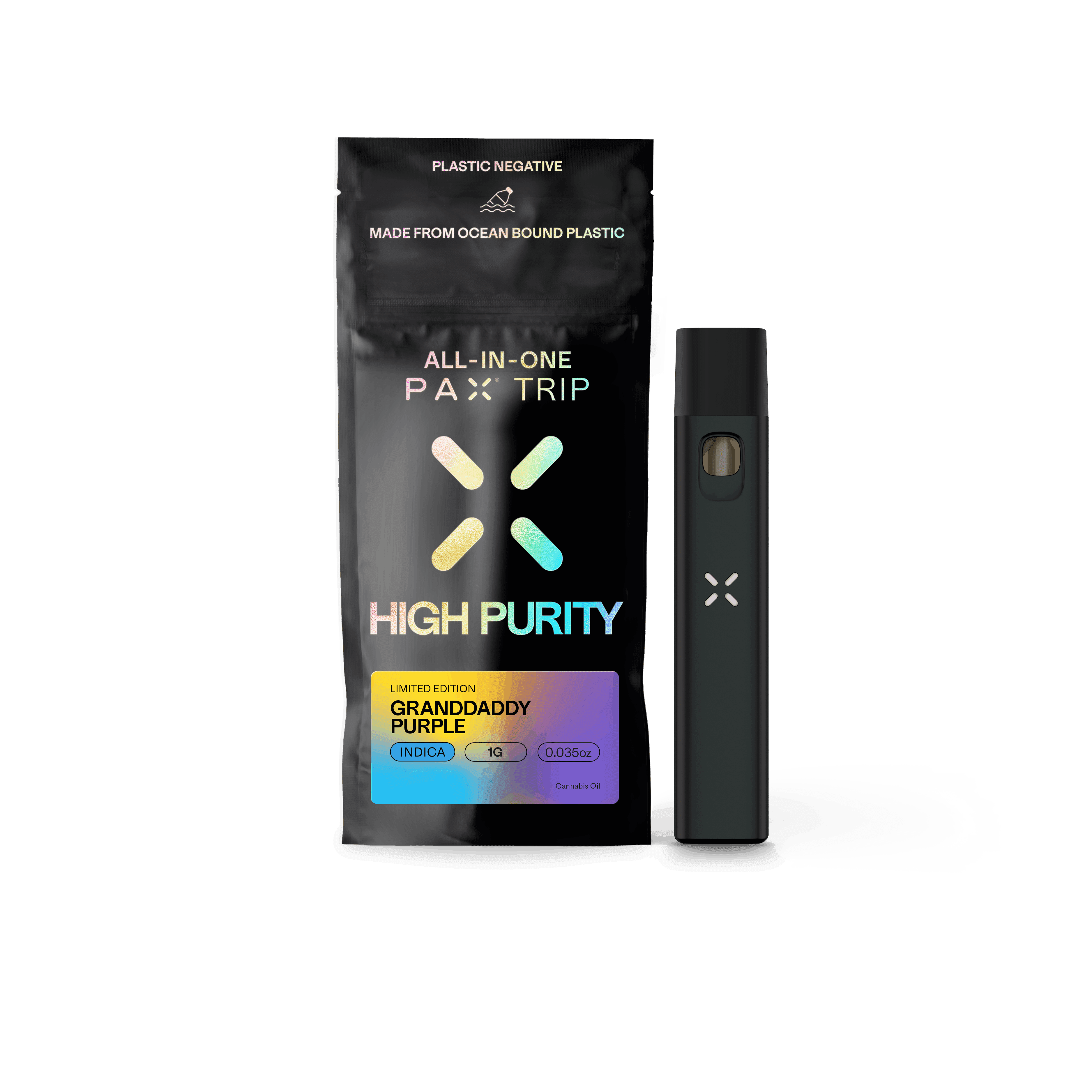 product image for Grandaddy Purple High Purity THC Disposable 1g