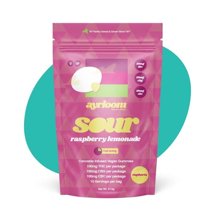 ayrloom Sour Raspberry Lemonade 1:1:1 100mg - ayrloom
