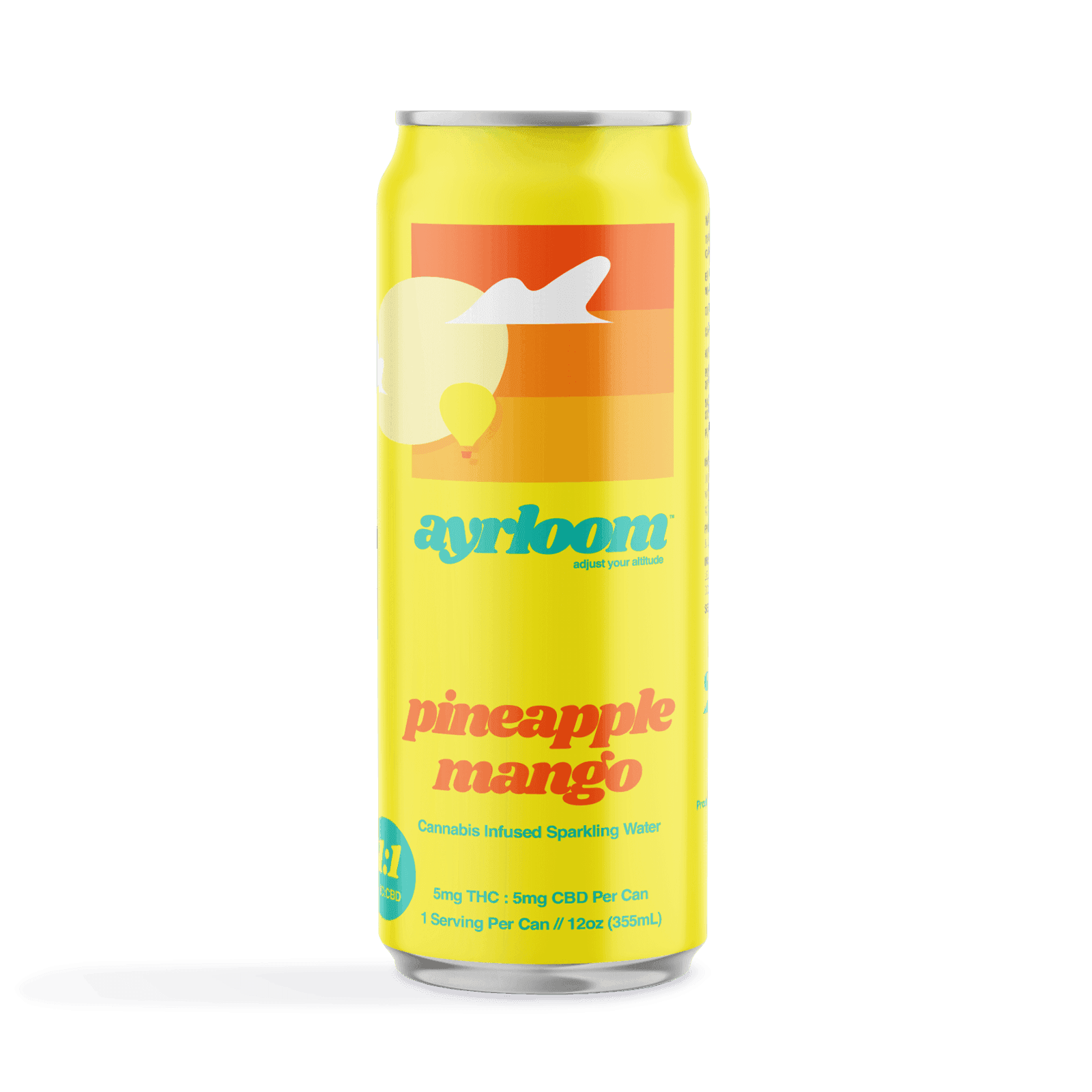 Pineapple Mango 1:1 Infused Sparkling Water 5mg - ayrloom