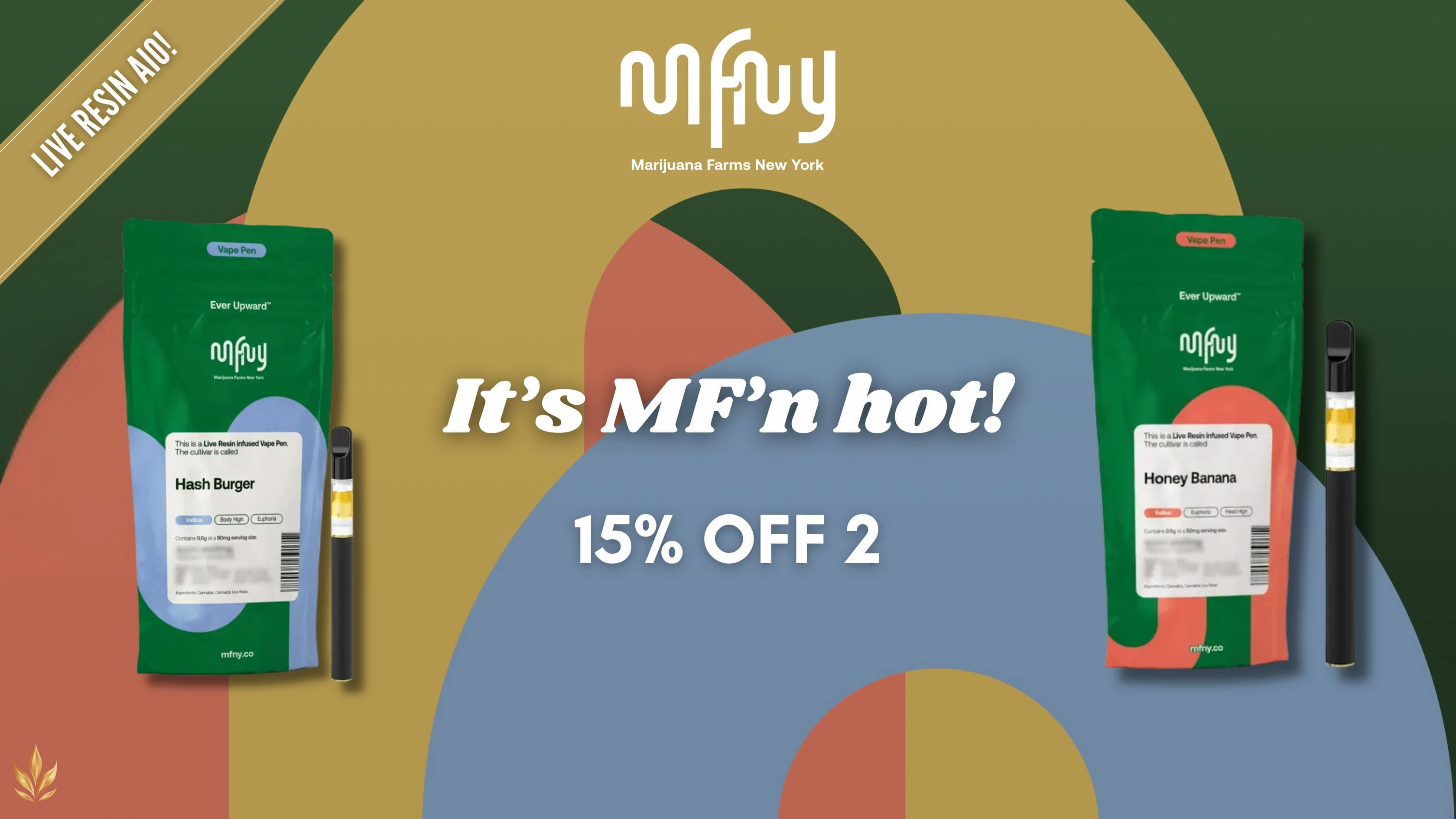 MFNY Live Resin AIO Vapes – 2 for $82