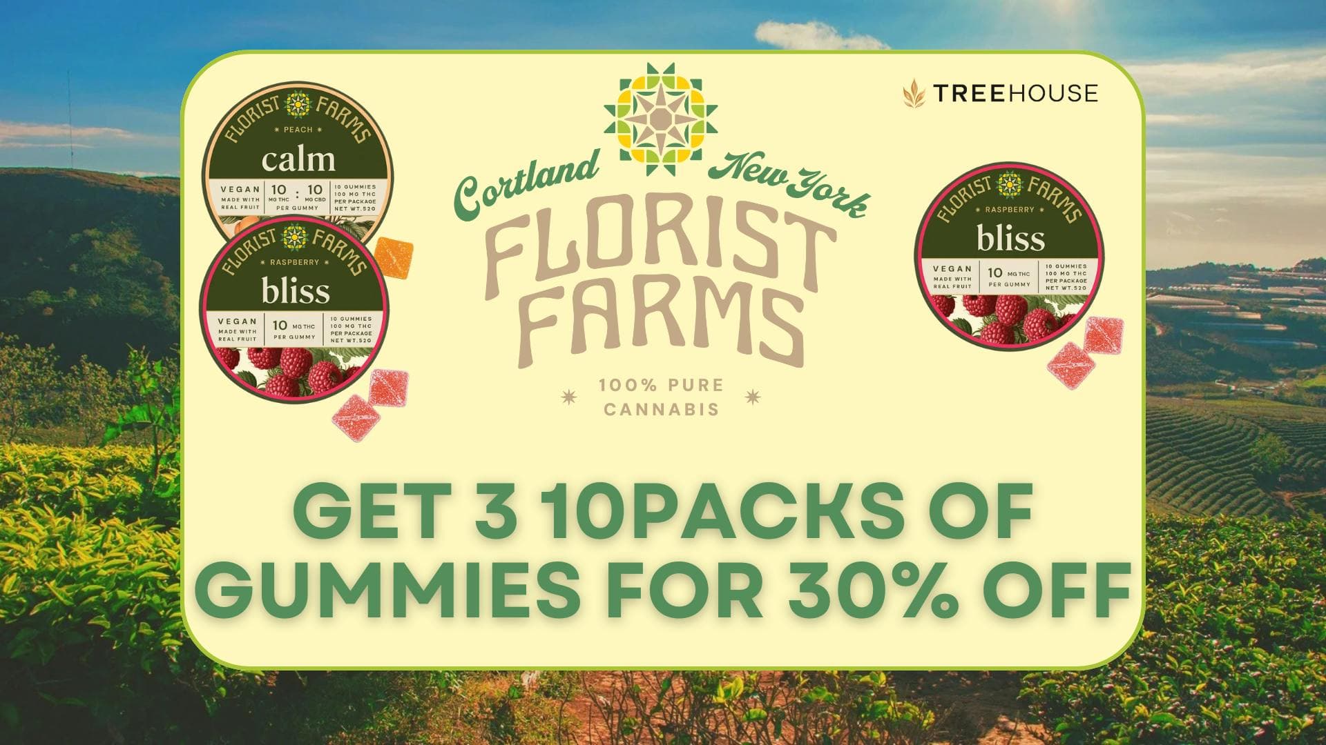 Deal: Florist Farms Gummie Deal – 3 for 30% OFF