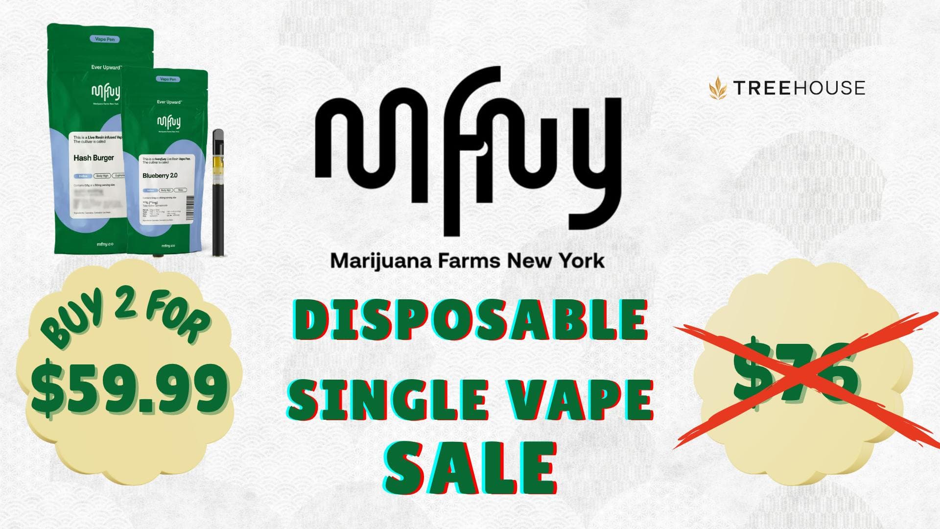 MFNY Disposable Vapes – 2 for $59.99
