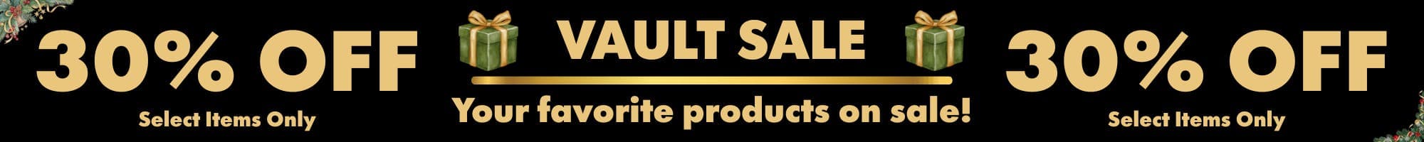 Save 30% Off Select Products!!! - Sales Banner