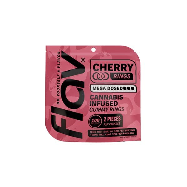 product image for Mega Dosed Cherry Rings 2-Piece Flav 100mg