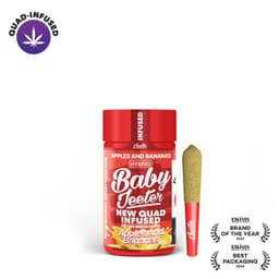 Apples and Bananas Quad-Infused Baby Jeeter 5-pack | 2.5g